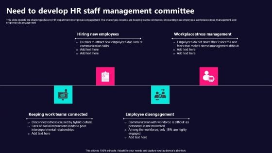 Need To Develop HR Staff Management Committee Sample PDF