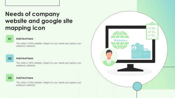 Needs Of Company Website And Google Site Mapping Icon Rules PDF