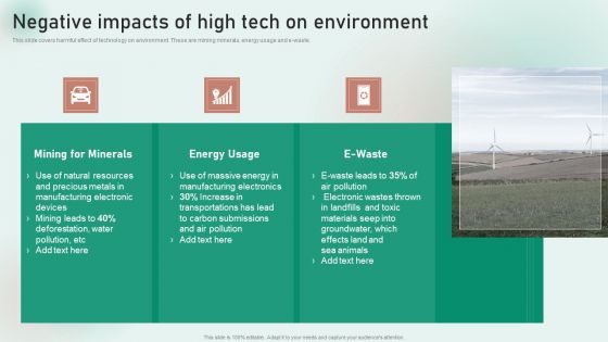 Negative Impacts Of High Tech On Environment Elements PDF
