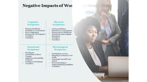 Negative Impacts Of Workplace Stress Cognitive Symptoms Ppt PowerPoint Presentation Summary Inspiration