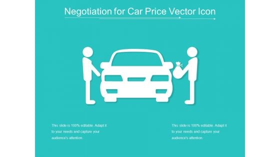 Negotiation For Car Price Vector Icon Ppt PowerPoint Presentation File Rules PDF