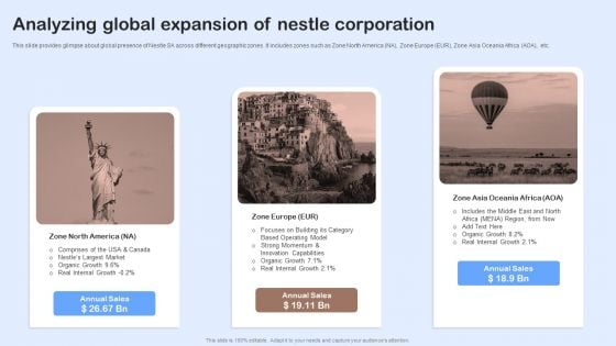 Nestle Performance Management Report Analyzing Global Expansion Of Nestle Corporation Background PDF