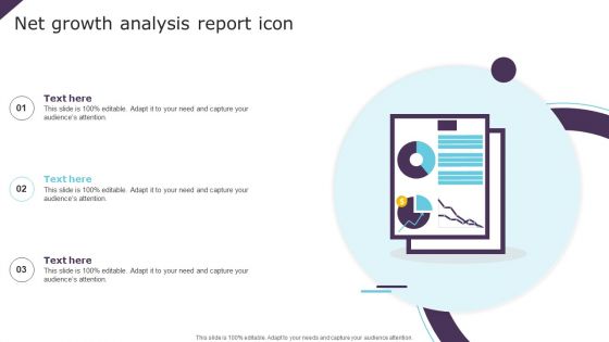 Net Growth Analysis Report Icon Ppt PowerPoint Presentation File Graphics PDF