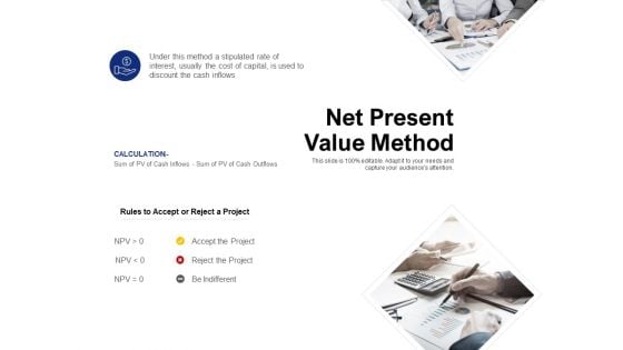 Net Present Value Method Ppt PowerPoint Presentation File Diagrams