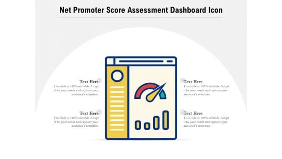 Net Promoter Score Assessment Dashboard Icon Ppt PowerPoint Presentation File Icon PDF