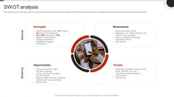 Netflix Company Outline SWOT Analysis Brochure PDF