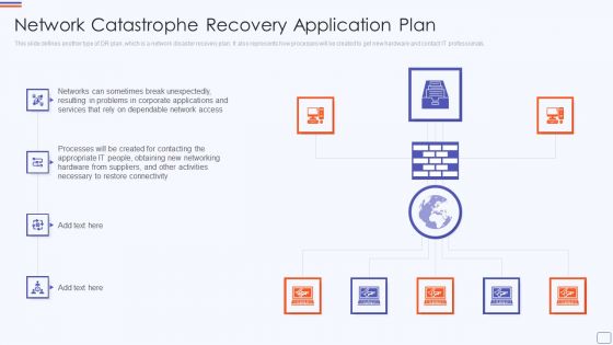 Network Catastrophe Recovery Application Plan Portrait PDF