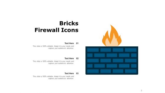 Network Firewall Icon Circular Internet Ppt PowerPoint Presentation Complete Deck