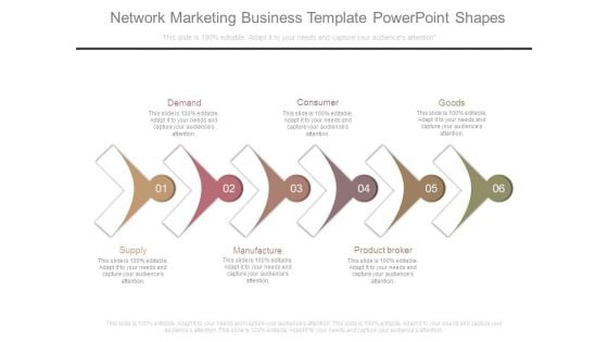 Network Marketing Business Template Powerpoint Shapes