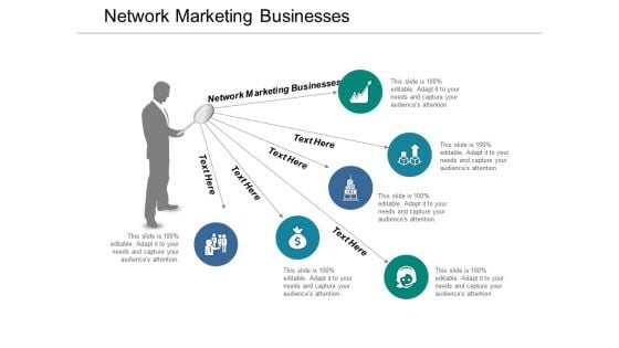 Network Marketing Businesses Ppt PowerPoint Presentation Professional Grid Cpb