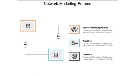 Network Marketing Forums Ppt PowerPoint Presentation Show Backgrounds Cpb