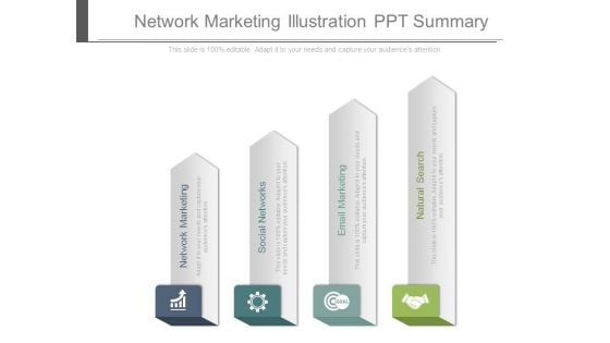 Network Marketing Illustration Ppt Summary