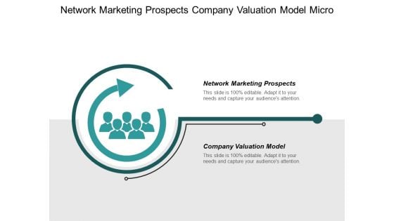 Network Marketing Prospects Company Valuation Model Micro Business Ppt PowerPoint Presentation Slides Deck Cpb