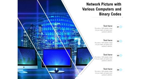 Network Picture With Various Computers And Binary Codes Ppt PowerPoint Presentation Summary Professional PDF