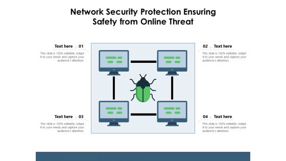 Network Security Protection Ensuring Safety From Online Threat Ppt PowerPoint Presentation Portfolio Influencers PDF