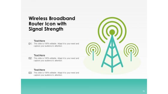 Networking Device Icon Circle Arrow Ppt PowerPoint Presentation Complete Deck