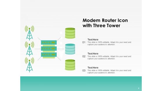 Networking Device Icon Circle Arrow Ppt PowerPoint Presentation Complete Deck