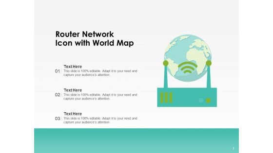 Networking Device Icon Circle Arrow Ppt PowerPoint Presentation Complete Deck