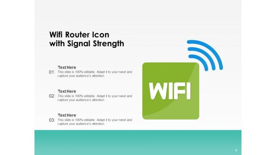 Networking Device Icon Circle Arrow Ppt PowerPoint Presentation Complete Deck