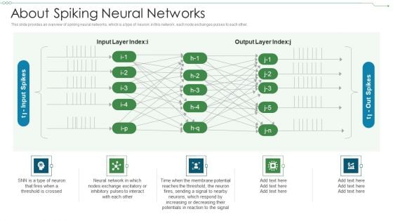 Neuromorphic Engineering IT About Spiking Neural Networks Infographics PDF