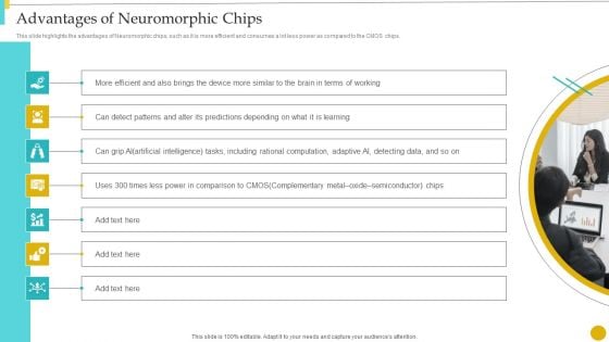 Neuromorphic Engineering To Streamline Complex Processes Advantages Of Neuromorphic Chips Slides PDF