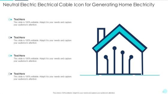 Neutral Electric Electrical Cable Icon For Generating Home Electricity Clipart PDF