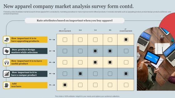 New Apparel Company Market Analysis Survey Form Survey SS