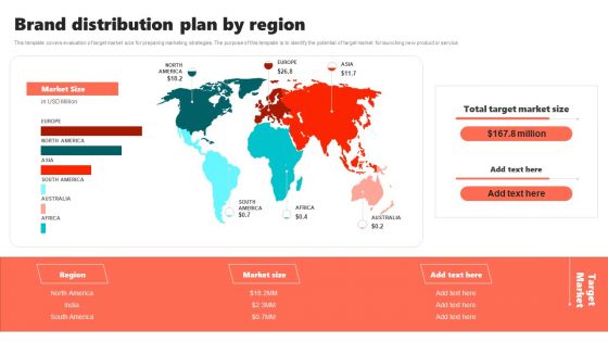 New Brand Introduction Plan Brand Distribution Plan By Region Brochure PDF