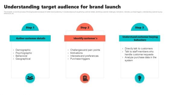 New Brand Introduction Plan Understanding Target Audience For Brand Launch Summary PDF