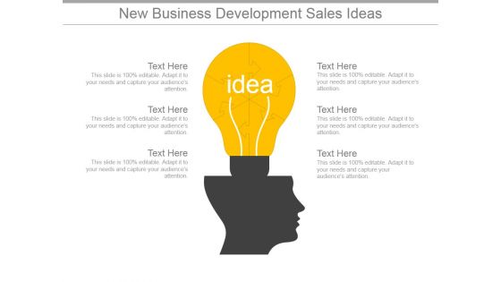 New Business Development Sales Ideas Ppt PowerPoint Presentation Designs