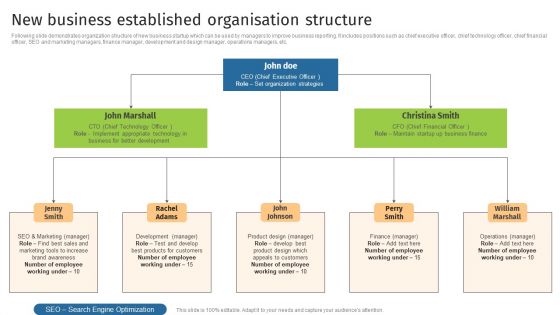New Business Established Organisation Structure Topics PDF