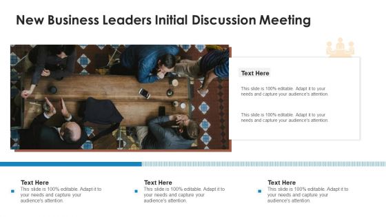 New Business Leaders Initial Discussion Meeting Ppt PowerPoint Presentation Gallery Files PDF