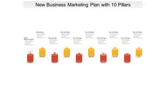 New Business Marketing Plan With 10 Pillars Ppt PowerPoint Presentation File Show PDF