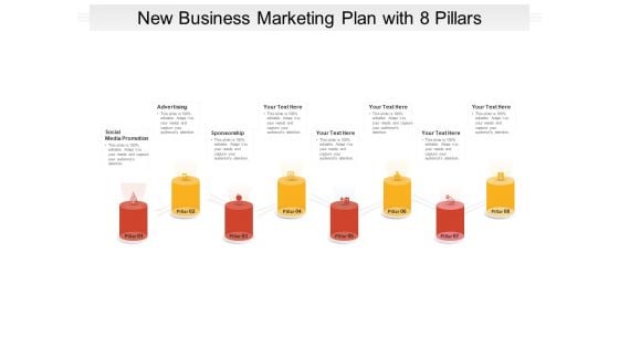 New Business Marketing Plan With 8 Pillars Ppt PowerPoint Presentation Ideas Inspiration PDF