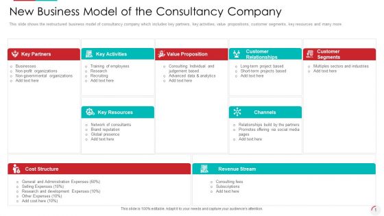 New Business Model Of The Consultancy Company Graphics PDF