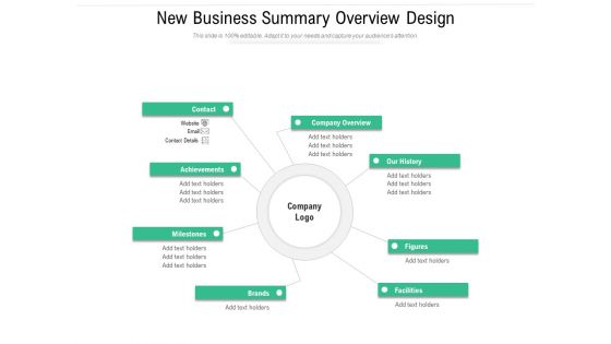 New Business Summary Overview Design Ppt PowerPoint Presentation File Pictures PDF