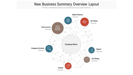 New Business Summary Overview Layout Ppt PowerPoint Presentation Gallery Layout Ideas PDF