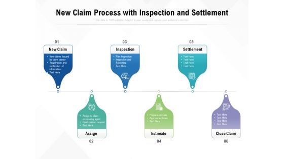 New Claim Process With Inspection And Settlement Ppt PowerPoint Presentation Portfolio Slide