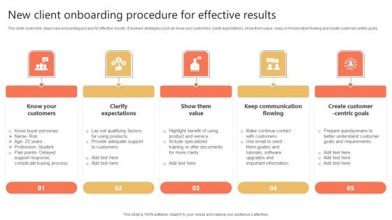 New Client Onboarding Procedure For Effective Results Infographics PDF New Client Onboarding Procedure For Effective Results Infographics PDF