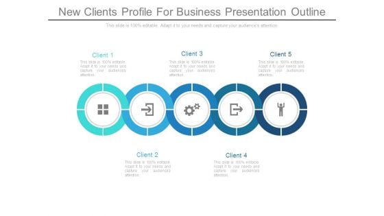 New Clients Profile For Business Presentation Outline