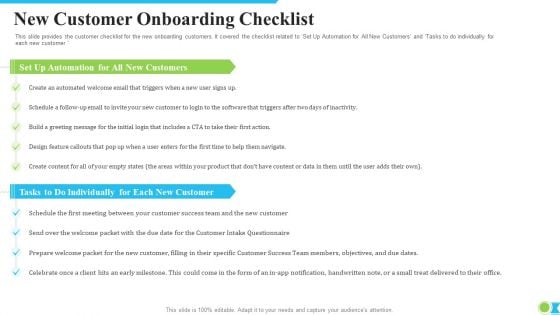 New Customer Onboarding Checklist Ppt Portfolio Graphic Tips PDF