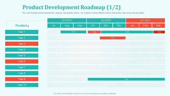New Drug Development And Review Process Product Development Roadmap Icon Brochure PDF