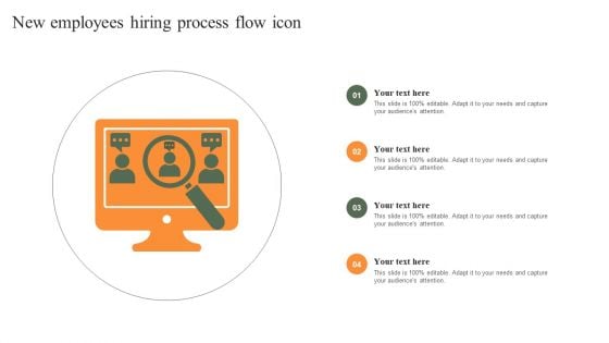 New Employees Hiring Process Flow Icon Pictures PDF