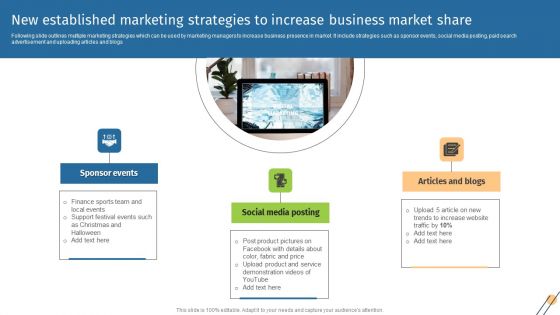 New Established Marketing Strategies To Increase Business Market Share Microsoft PDF