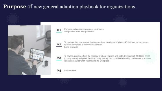 New General Adaption Playbook For Organizations Purpose Of New General Adaption Playbook For Organizations Rules PDF