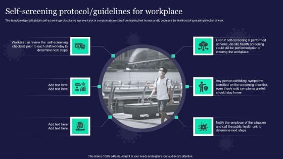 New General Adaption Playbook For Organizations Self Screening Protocol Guidelines For Workplace Sample PDF