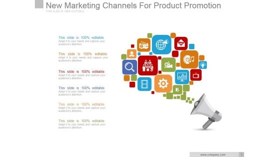 New Marketing Channels For Product Promotion Ppt PowerPoint Presentation Infographics