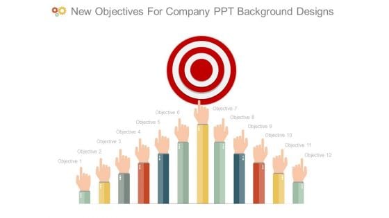 New Objectives For Company Ppt Background Designs