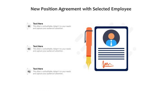 New Position Agreement With Selected Employee Ppt PowerPoint Presentation Icon Background Images PDF