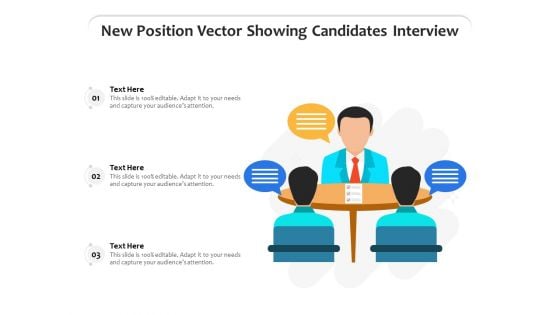 New Position Vector Showing Candidates Interview Ppt PowerPoint Presentation File Show PDF